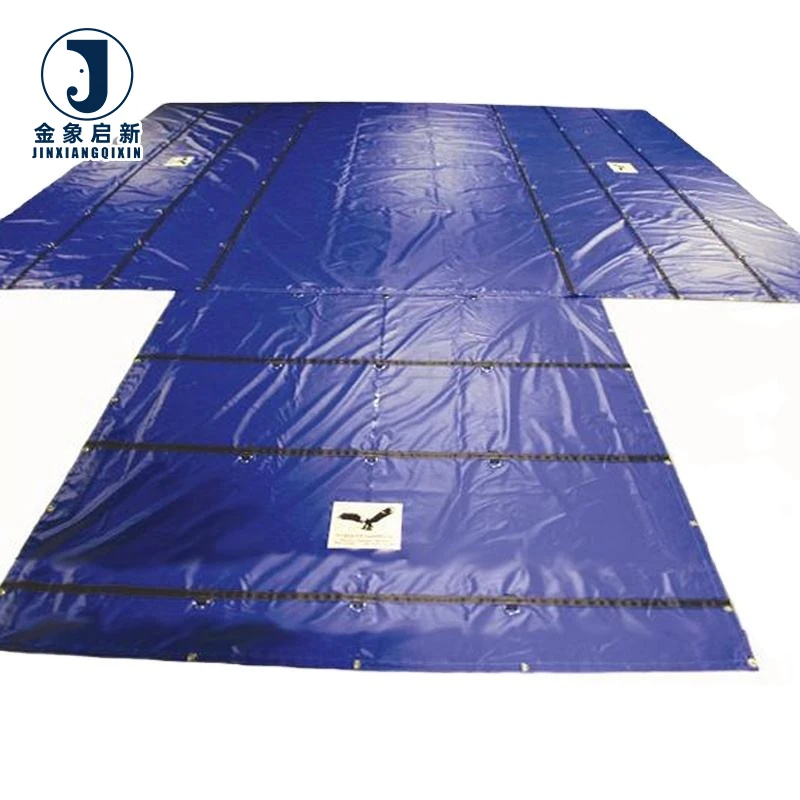 Fireproof 500gsm 600gsm Customizable PVC Tarpaulin Waterproof Truck Cargo Cover - Image 6