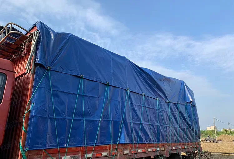 JX Fireproof Waterproof Customizable PVC Tarpaulin Truck Cargo Cover - Image 3