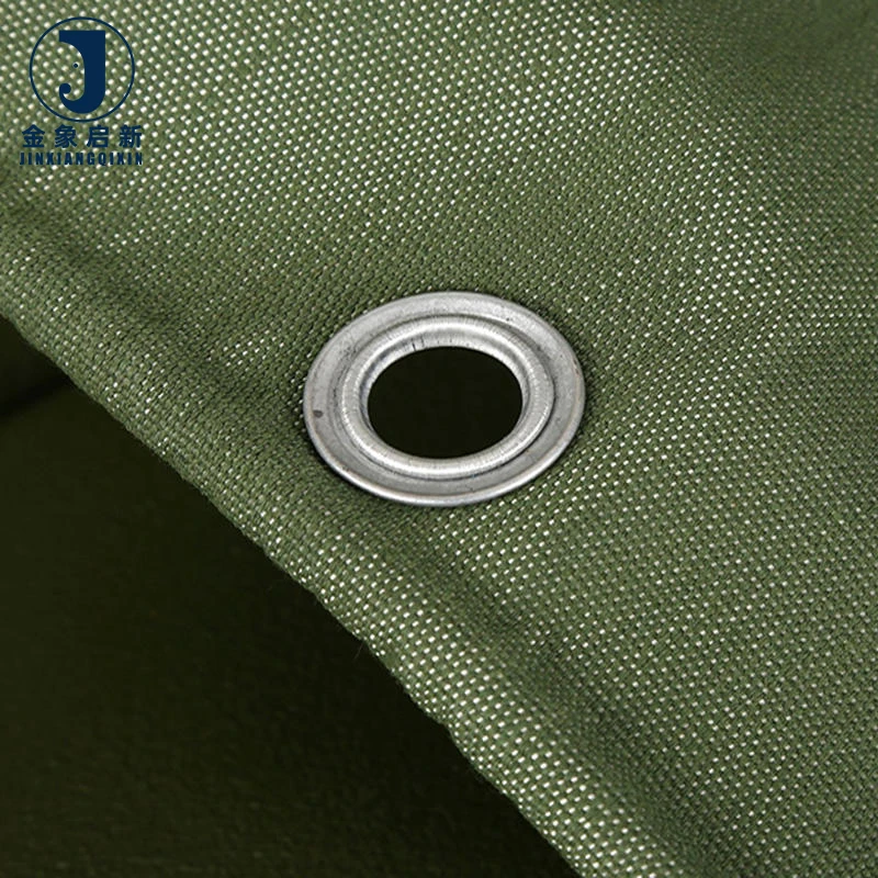 13oz 10ftx12ft Woven Plain Heavy Duty Canvas Tarpaulin with Rustproof Grommets for Canopy Tent Roof Camping Woodpile - Image 5