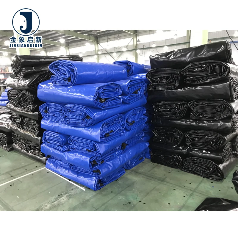 Heavy Duty 24' X 27' PVC Lumber Tarpaulin Waterproof 8ft. Drop with 3 Rows of D-Rings Coated and Woven Flatbed Tarps - Image 3