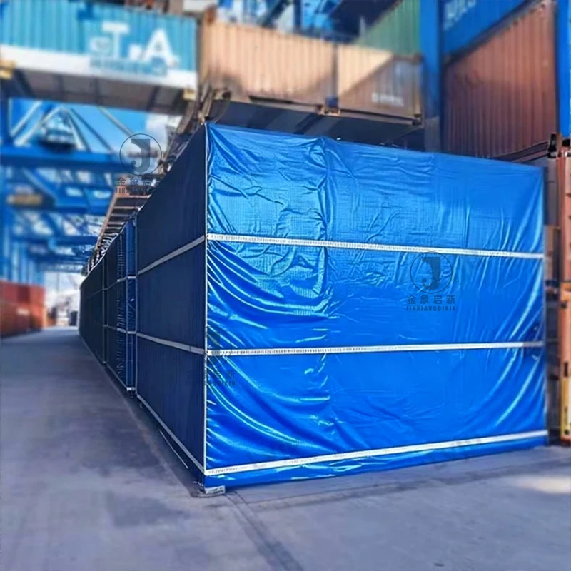 Waterproof PVC Coated Tarpaulin Double Sided Coating Environmentally Friendly Multifunctional Vehicle Open Trailer Cover - Image 3