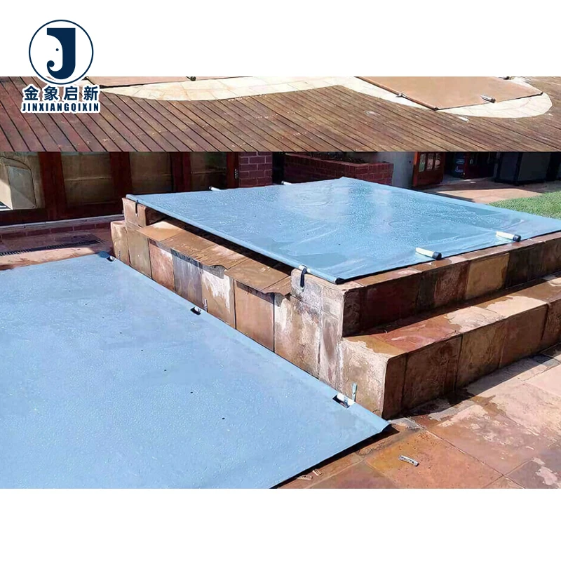 JX PVC Laminated Waterproof Breathable Anti-UV Blackout Organic Plain Weft Swimming Pool Covers Tarpaulin Coated - Image 2