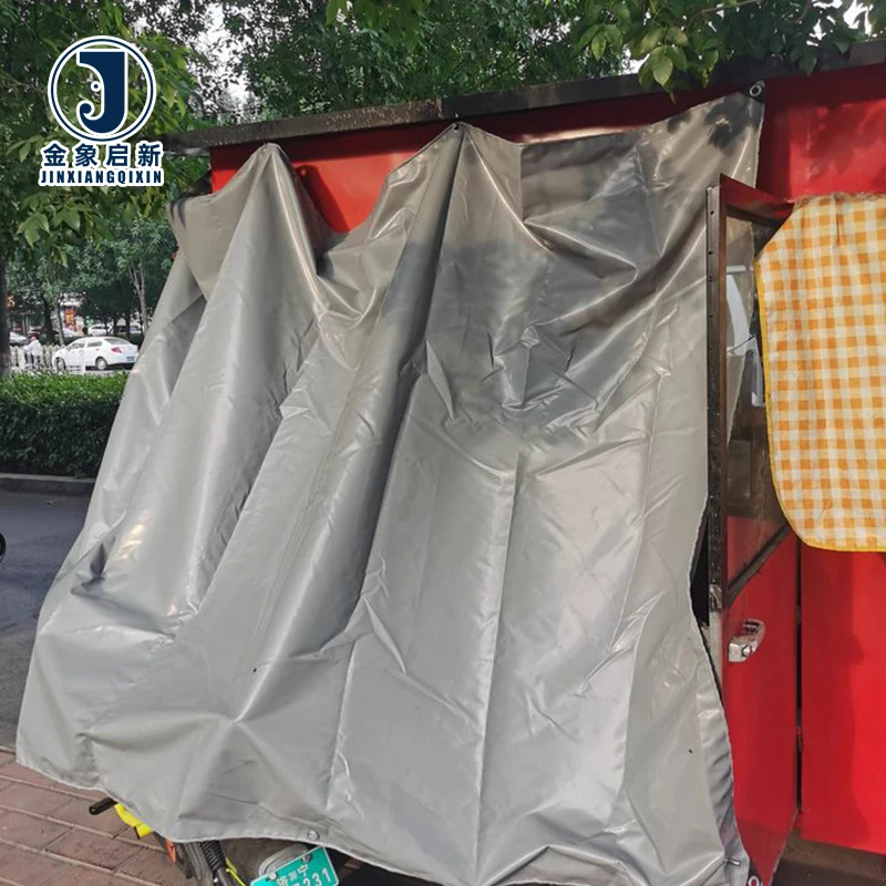 Customized 12m by 12m PVC Trailer Tarpaulin Sheets 650gsm With Eyelets for Trucks - Image 2