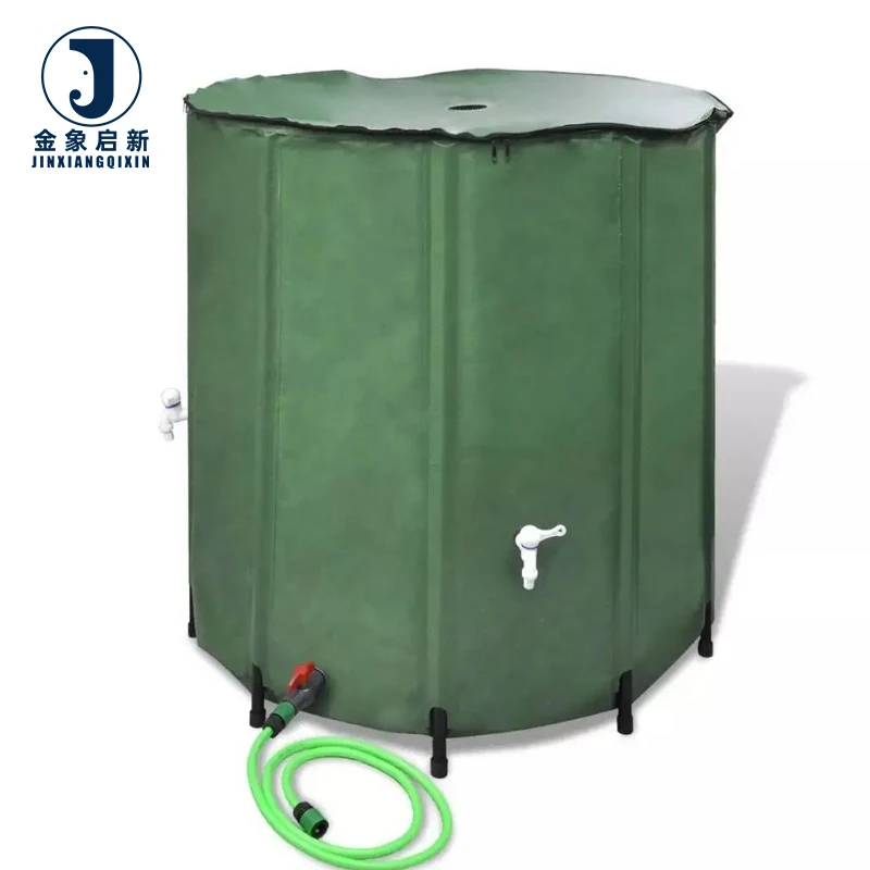 Garden Flexible 750L PVC Waterproof Fabric Rain Tank Irrigation Rainwater Harvesting Industrial Fabric Large Water Storage Tank - Image 3