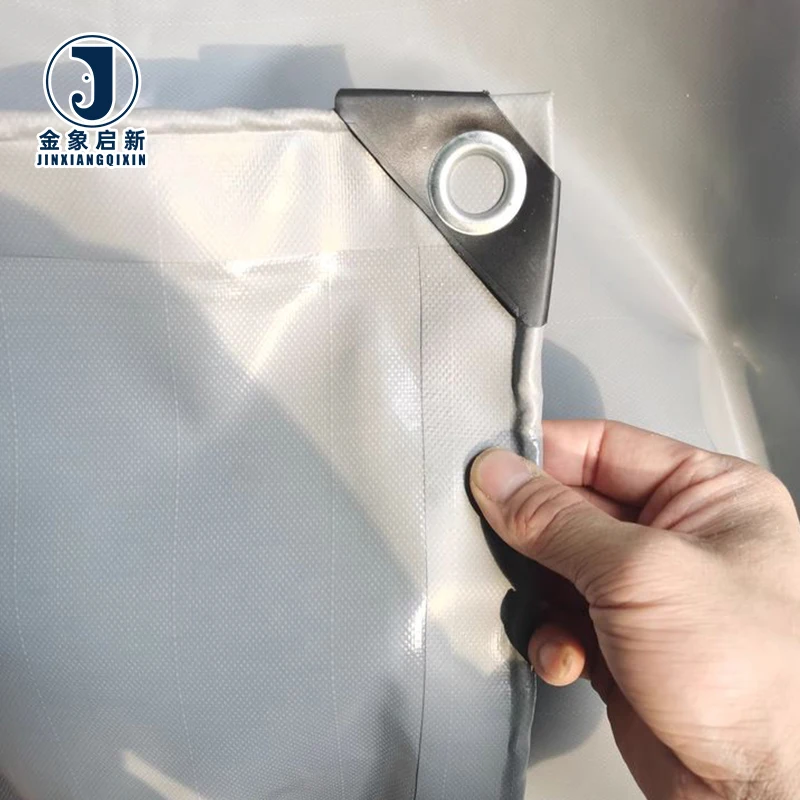 Customized 12m by 12m PVC Trailer Tarpaulin Sheets 650gsm With Eyelets for Trucks - Image 3