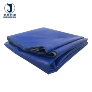 Industrial Grade Waterproof PVC Tarpaulin Roll  High Tenacity PVC Coated  Blue Outdoor Waterproof Tarpaulin