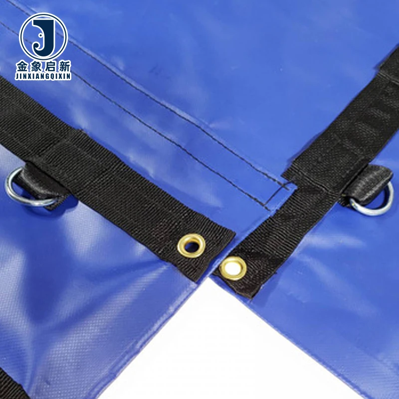 Heavy Duty 24' X 27' PVC Lumber Tarpaulin Waterproof 8ft. Drop with 3 Rows of D-Rings Coated and Woven Flatbed Tarps - Image 2