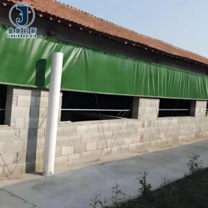 JX PVC Coated Tarpaulin/Cover for Farm Waterproof Warp Knitted Tent Pig Broiler Sheep Chicken Farm Plain Style