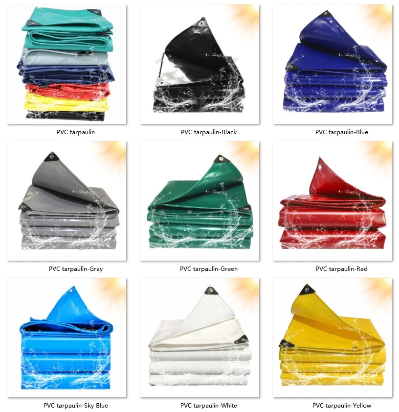 New Design Waterproof Coated Heavy Duty Pool Cover Cargo Covers Tarp for Truck - Image 4