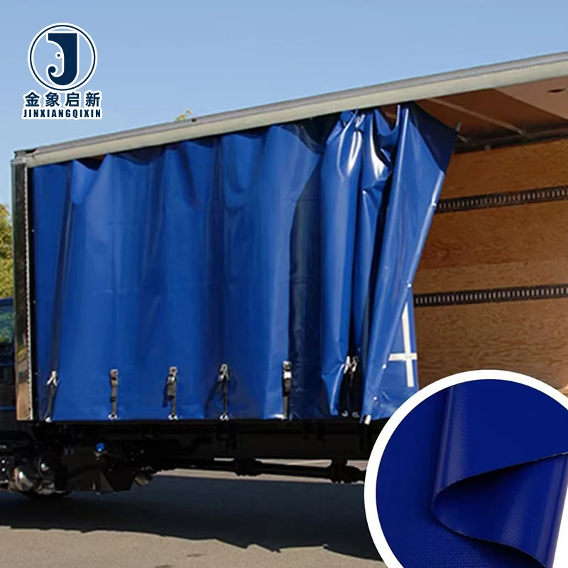900GSM Heavy Duty PVC Coated Tarpaulin Panama Tarpaulin Curtains for Lorries - Image 2