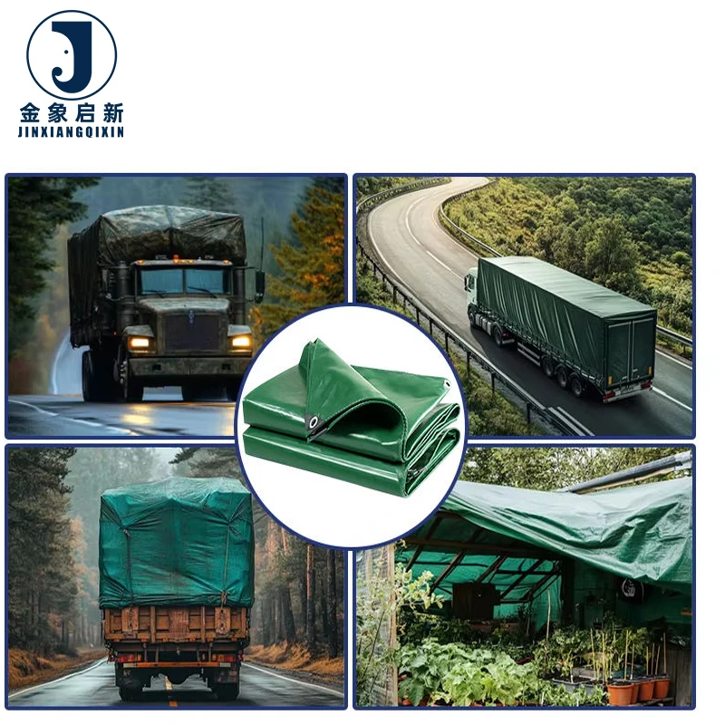 650GSM Heavy Duty Waterproof Black PVC Knife Coated Tarpaulin Truck Trailer Tent Cover Tarp Outdoor Storage Industrial Truckers - Image 2