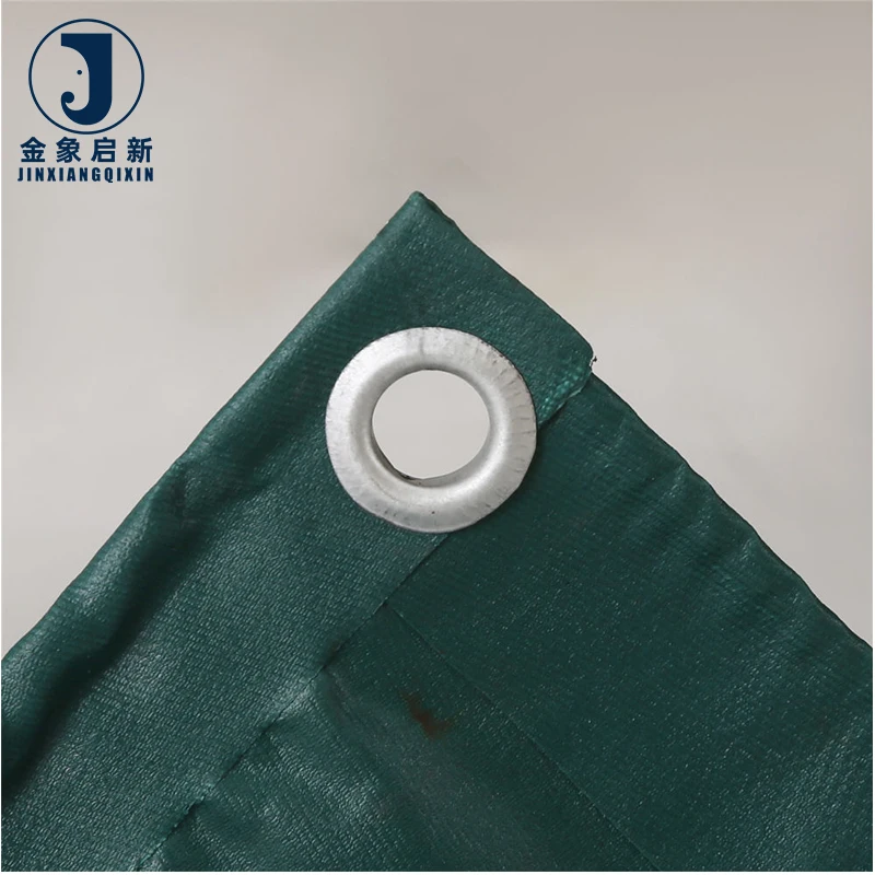 Secure Green PVC Coated Blackout Tarpaulin Truck Tent Cover Anti-Aging Waterproof Folding Design Breathable Woven Technics - Image 2