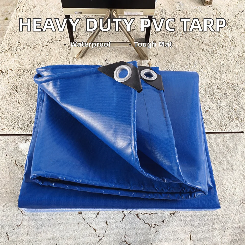 Hot Selling Heavy Duty PVC Coated Tarpaulin Covers Waterproof Plastic for Truck Tent Outdoor - Image 4