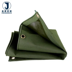 JX Heavy Duty Woven Plain Canvas Laminated 600 GSM Tarpaulin Waterproof UV Resistant Multi-Use Industrial Grade