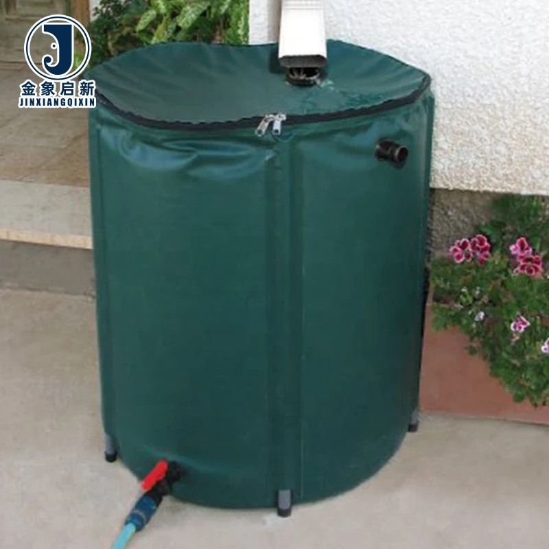 Garden Flexible 750L PVC Waterproof Fabric Rain Tank Irrigation Rainwater Harvesting Industrial Fabric Large Water Storage Tank - Image 5