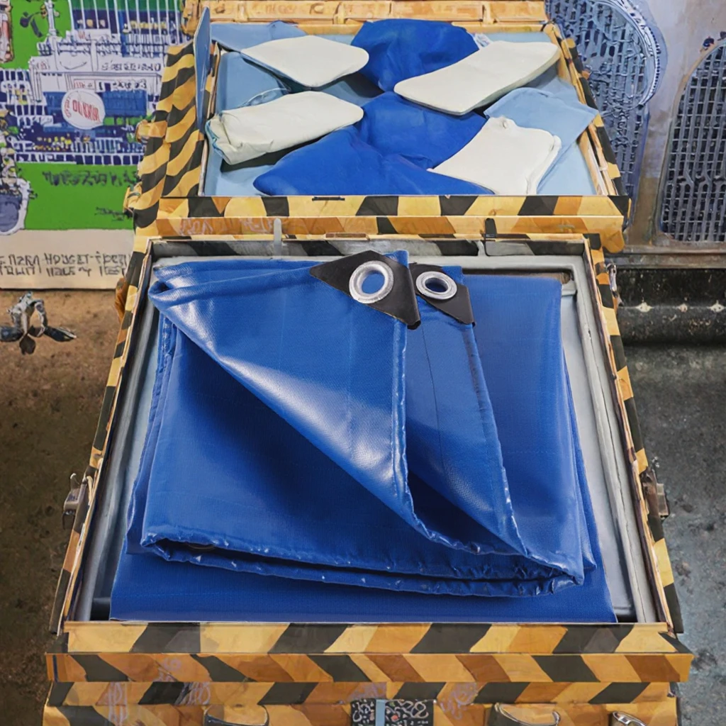 Hot Selling Heavy Duty PVC Coated Tarpaulin Covers Waterproof Plastic for Truck Tent Outdoor - Image 5