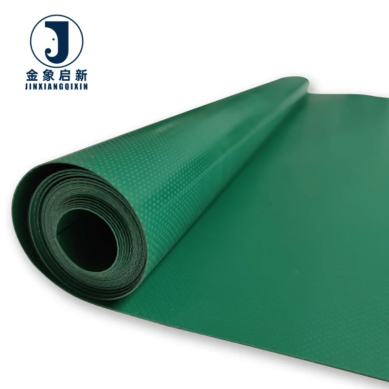 High Quality Windproof Waterproof PVC Coated Plain Tarpaulin for Industrial Shelter Use