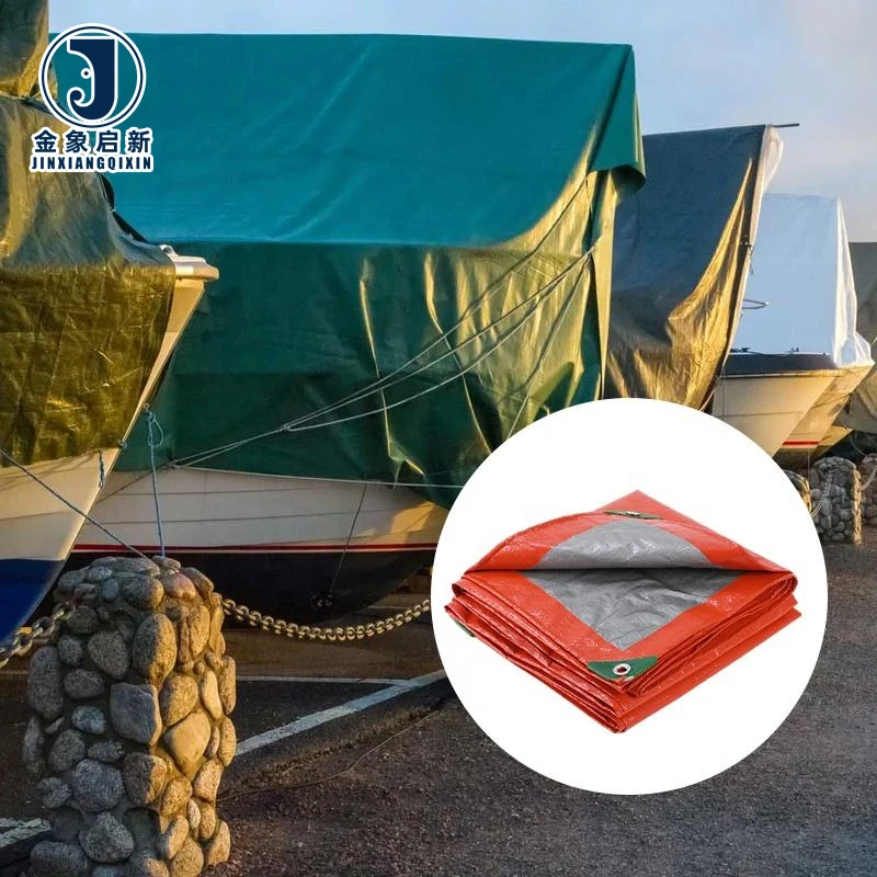 China JINGXIANG PE Coated Waterproof Blackout Truck & Trailer Cover Tarpaulin for Boys & Girls - Image 4