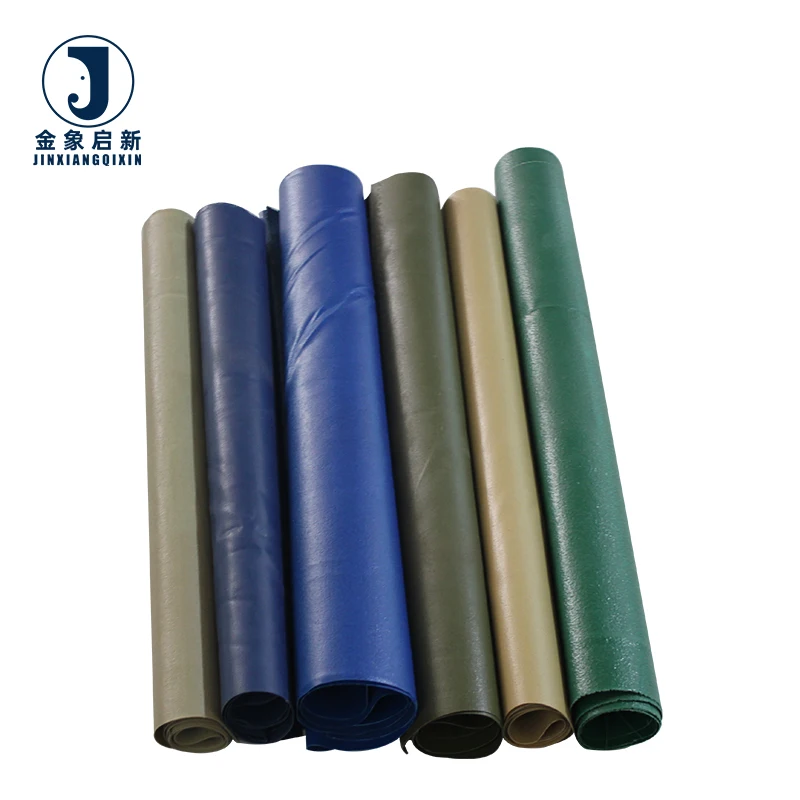 Industrial Grade Waterproof PVC Tarpaulin Roll High Tenacity PVC Coated Blue Outdoor Waterproof Tarpaulin - Image 3