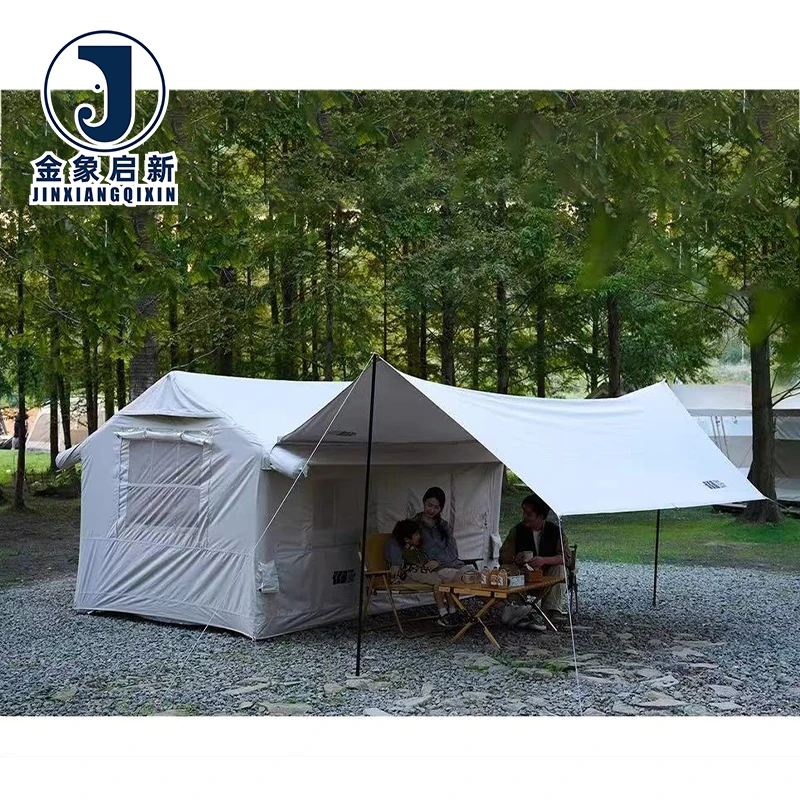 PVC Inflatable Camping Tent 4-6 Person Quick Automatic Opening for Beach Outdoor Trip - Image 6