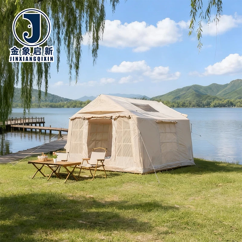 Inflatable Four-season Camping Tent Quick Automatic Opening for Disaster Relief CE Certified PVC Waterproof - Image 5