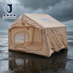 Inflatable Camping Tent with Quick Auto Opening Waterproof UV-Resistant PVC for Outdoor Shelter