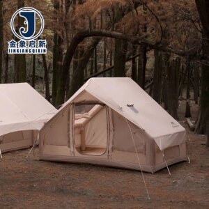 Inflatable Camping Tent 1-12 Person Quick Automatic Opening Heavy Duty Waterproof UV-Resistant Four-Season Outdoor Family Tent