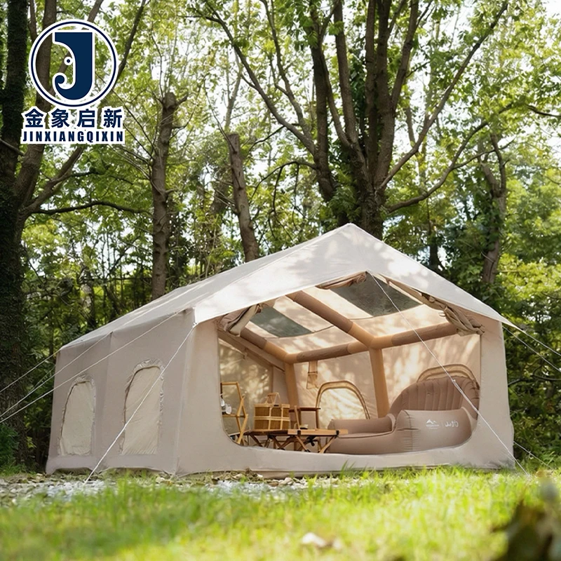 Inflatable Four-season Camping Tent Quick Automatic Opening for Disaster Relief CE Certified PVC Waterproof