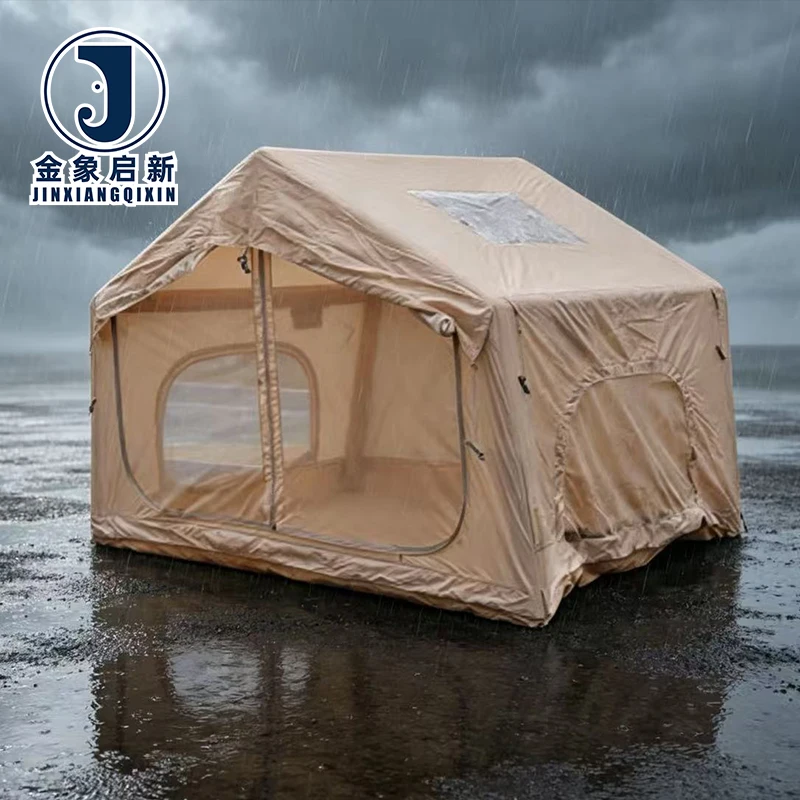 PVC Inflatable Camping Tent 4-6 Person Quick Automatic Opening for Beach Outdoor Trip - Image 5