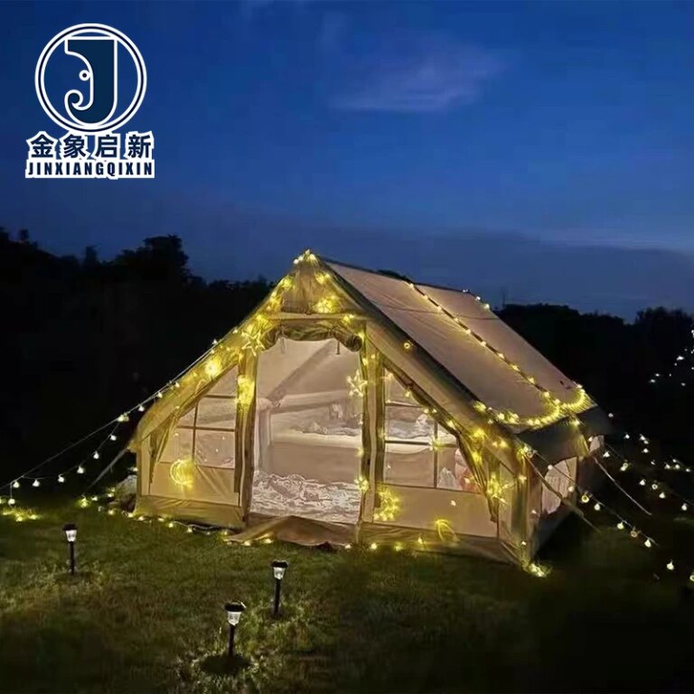 Waterproof Inflatable Camping Tent 4-6 Person with Quick Automatic Opening UV-Resistant Summer Outdoor Use