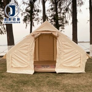 PVC Inflatable Camping Tent with Quick Automatic Opening for Outdoor Family Travel Waterproof UV-Resistant
