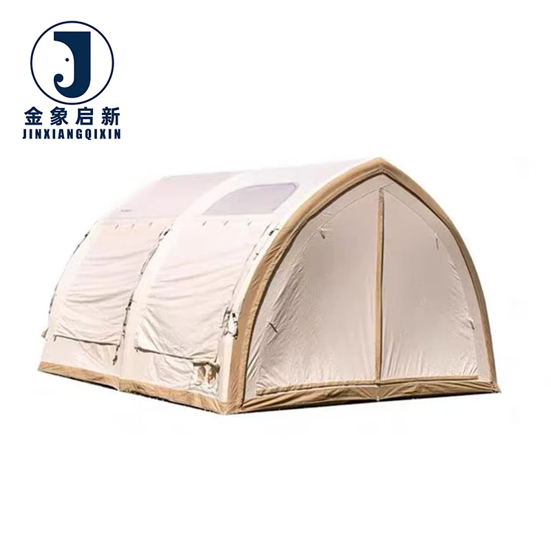 PVC Inflatable Camping Tent with Automatic Opening for Four-Season Emergency Disaster Relief