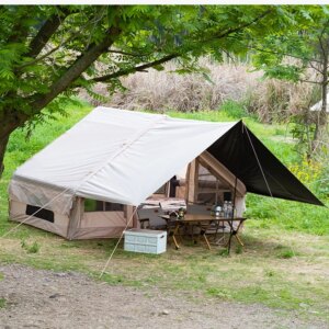 Inflatable Camping Tent 2-3 Person with Quick Automatic Opening PVC Waterproof UV Resistant Four-Season