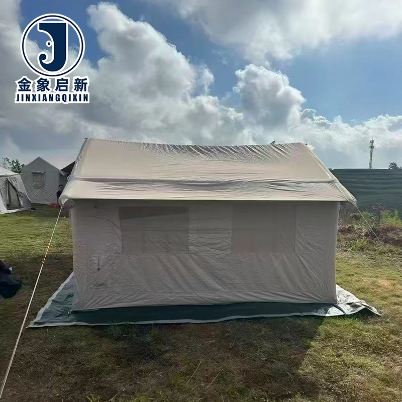 Automatic Opening Inflatable Camping Tent 4-6 Person Oxford Waterproof for Outdoor Emergencies - Image 5
