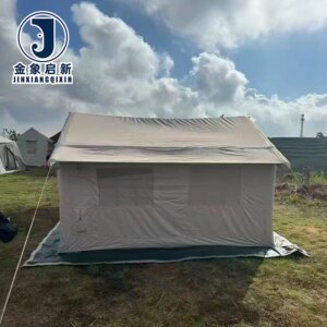 Automatic Opening Inflatable Camping Tent 4-6 Person Oxford Waterproof for Outdoor Emergencies