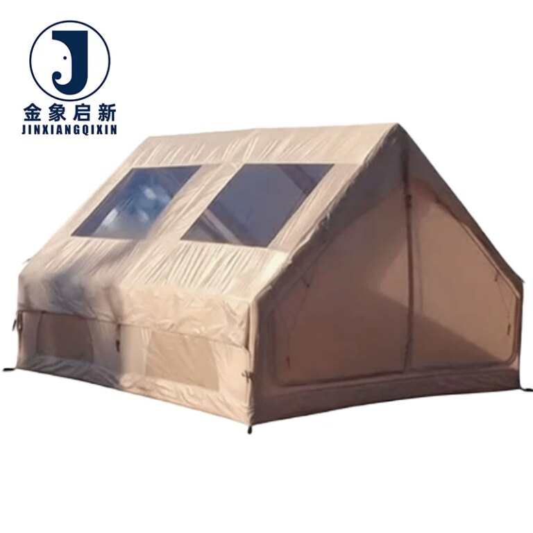 Waterproof Inflatable Camping Tent with Skylight Quick Automatic Opening for 6-8 Person Four-Season Outdoor Glamping