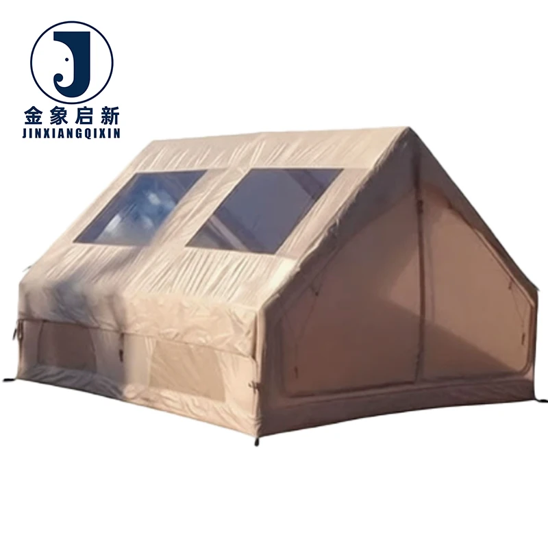 Waterproof Inflatable Camping Tent with Skylight Quick Automatic Opening for 6-8 Person Four-Season Outdoor Glamping