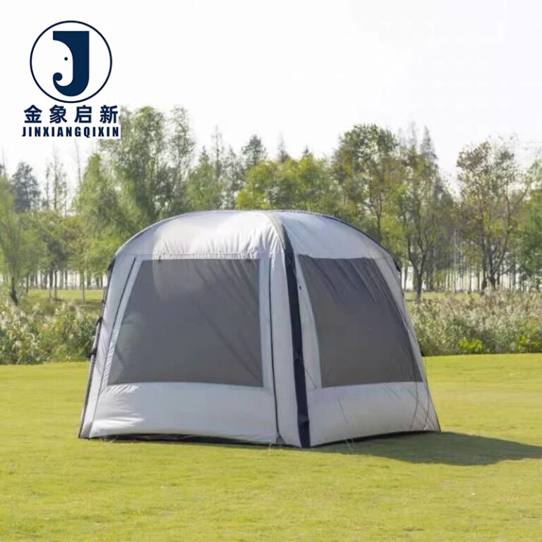 PVC 6-Person Inflatable Glamping Tent with Quick Automatic Opening for Four-Season Outdoor Camping