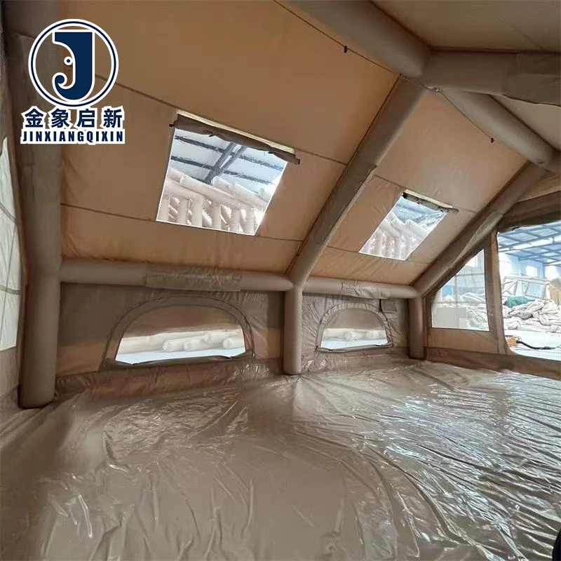 PVC Inflatable Camping Tent 8-10 Person Quick Automatic Opening Four-Season Outdoor Family Air Tent - Image 4