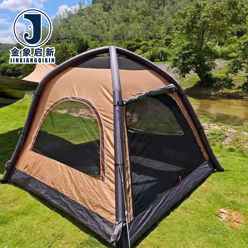 PVC Inflatable Camping Tent 2-3 Person Quick Automatic Opening Four-Season Waterproof Outdoor Air Tent - Image 5