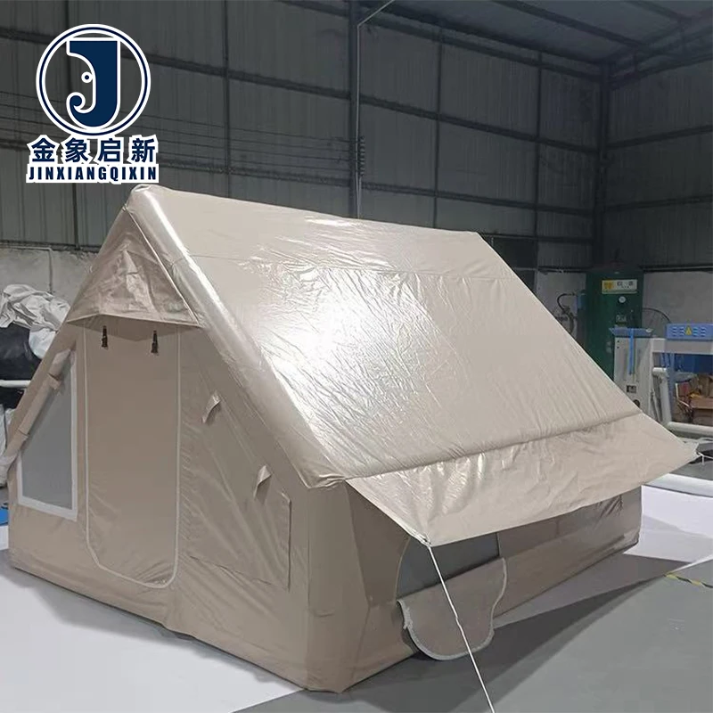 PVC Inflatable Camping Tent 3-4 Person Quick Automatic Opening Four-Season Waterproof Outdoor Air Tent - Image 4
