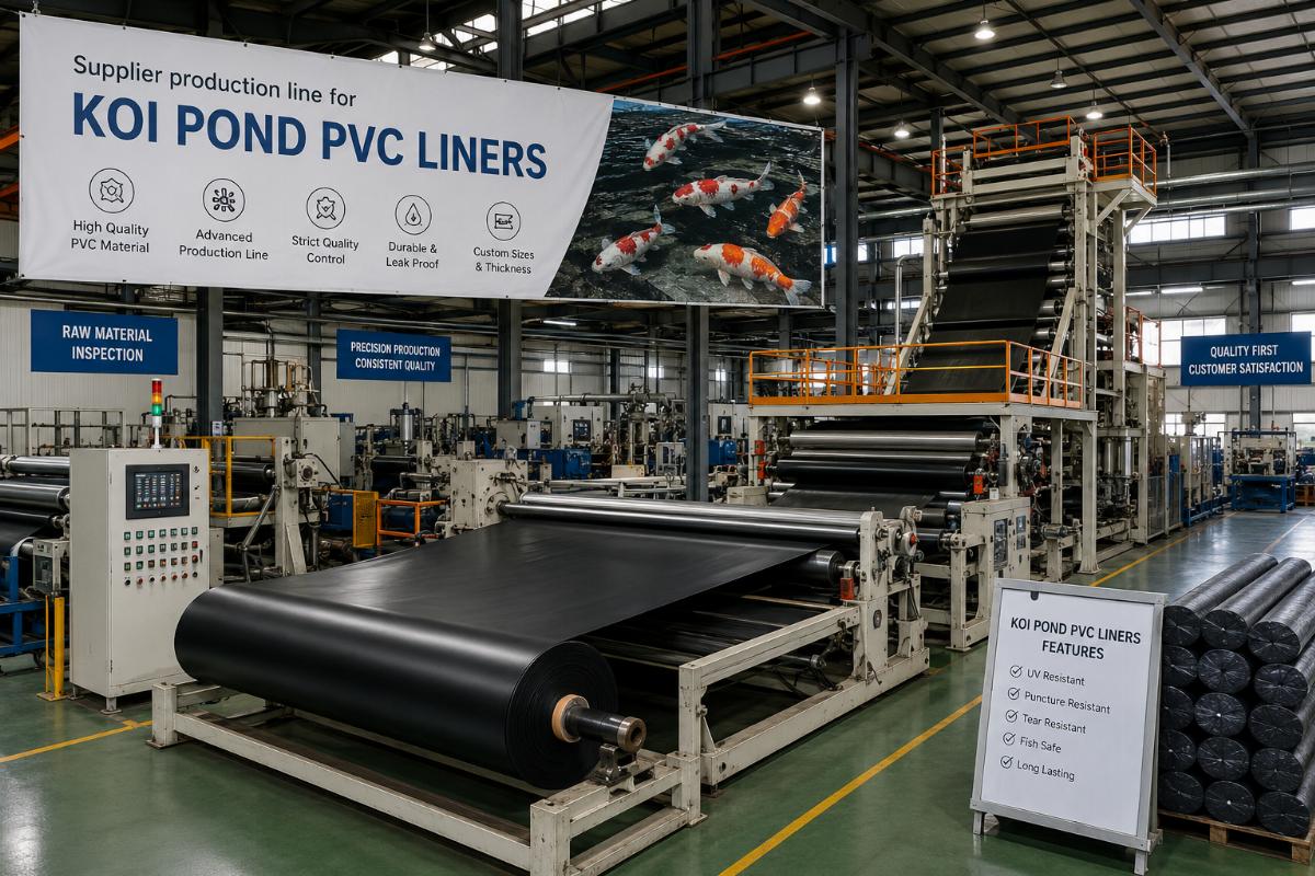 Supplier production line for koi pond PVC liners