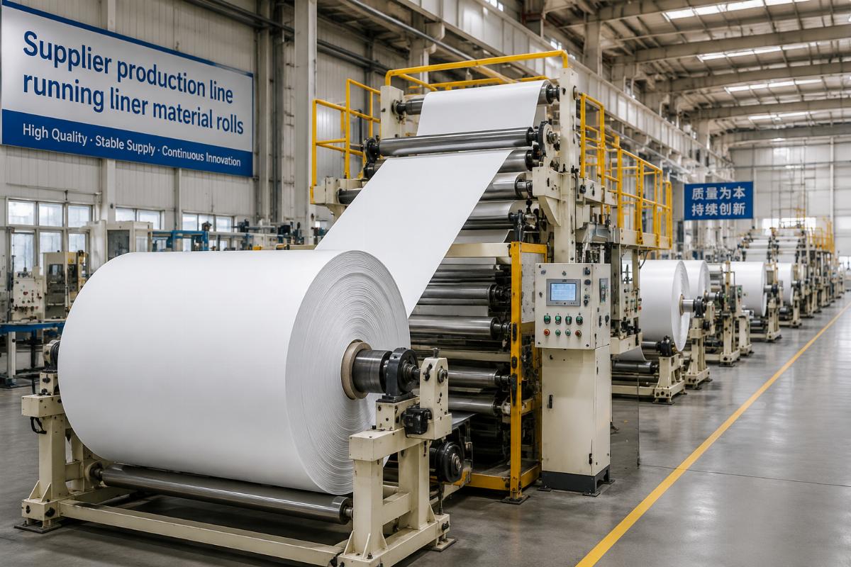 Supplier production line running liner material rolls